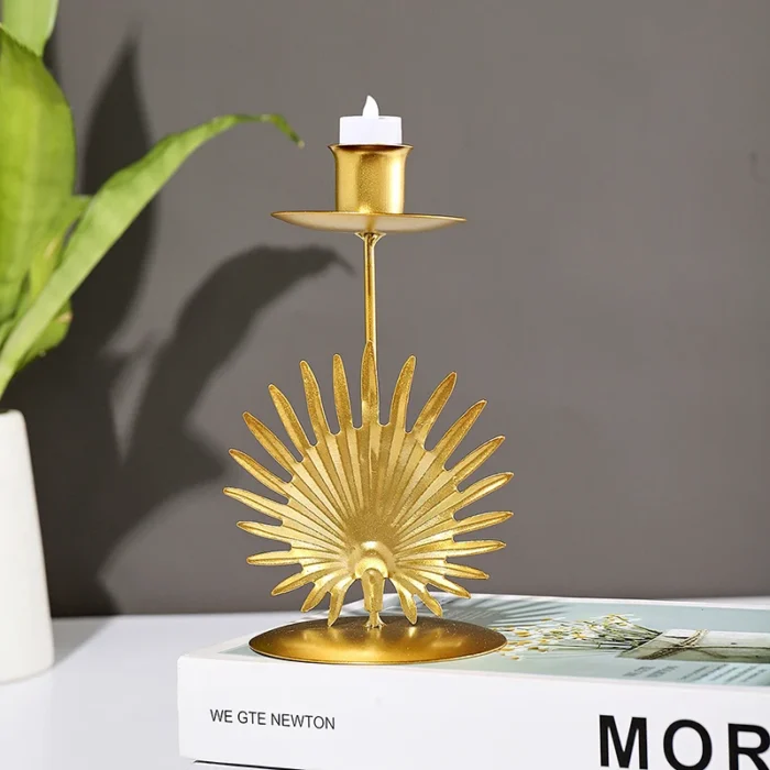 Modern Golden Candle Holder Home Decorations Candlestick Stand For Candles Container Christmas Wedding New Year Room 3.webp