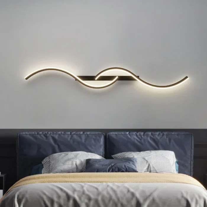 Modern Led Wall Lamp Minimalist Led Light Bedroom Bedside Long Strip Wall Sconces Living Room Home 2.webp