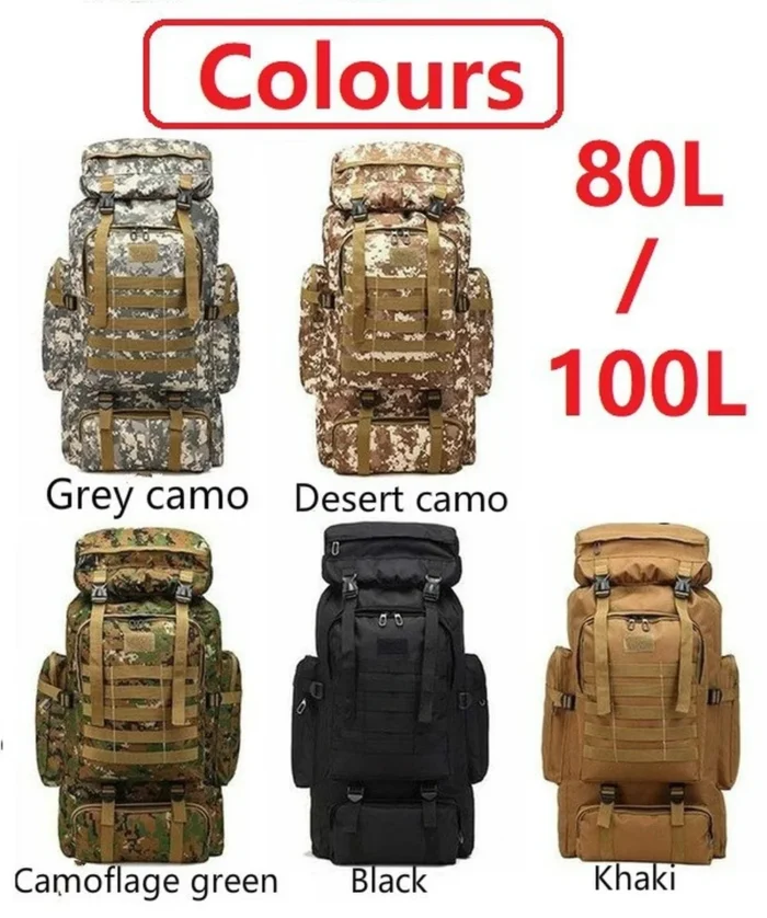 Mountaineering Bag 80l 100l Climb Bag Military Tactical Backpacks Large Backpack Outdoors Hiking Camping Travel Bags 1.webp