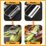 Multifunctional Kitchen Peeler Vegetable Fruit Peeler Stainless Steel Durable Potato Slicer Household Shredder Carrot Peeler 4