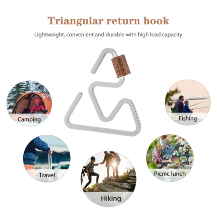 Multifunctional Lantern Stand Hooks Travel Survival Kit Portable Rope Hanger Hook Stainless Steel Lightweight For Outdoor 1.webp