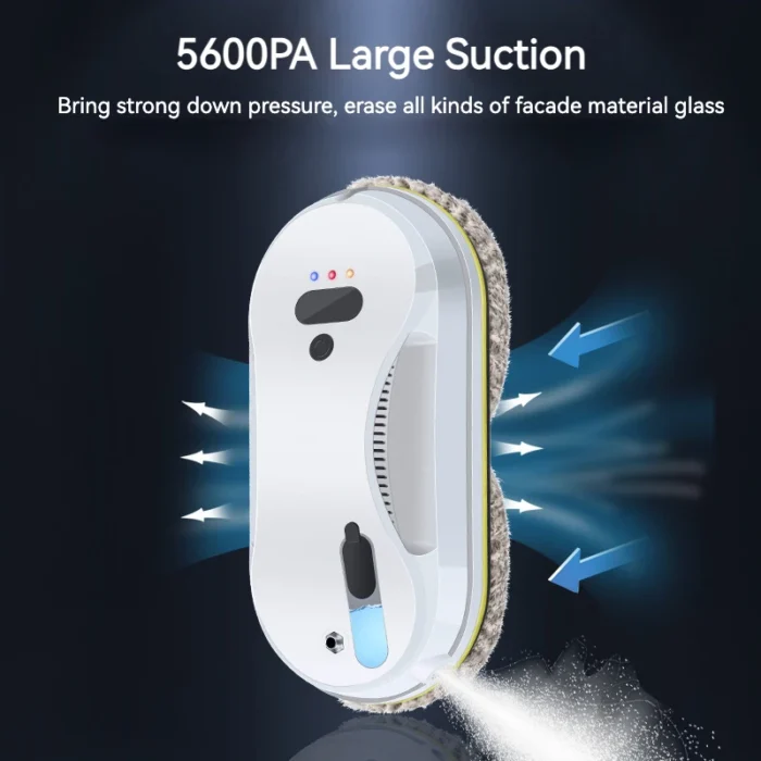 New 5600pa High Suction Window Cleaning Robot Electric Smart Water Spray Window Cleaner Robot 40ml Anti.webp