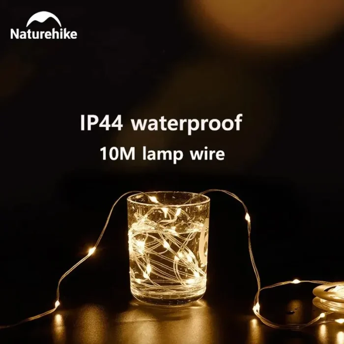 Naturehike 10m Camping String Light Ip44 Waterproof 8 Modes Atmosphere Party Lighting Warning String Lamp Outdoor 3.webp