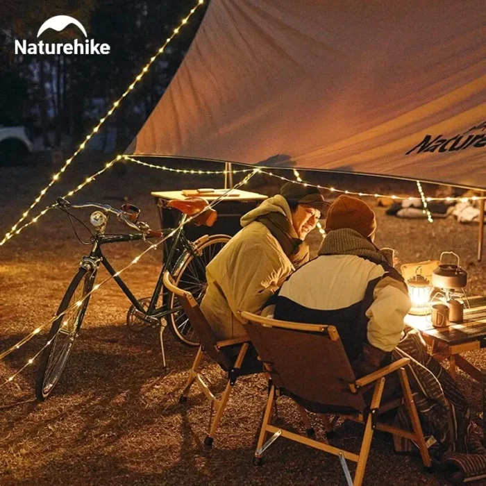 Naturehike 10m Camping String Light Ip44 Waterproof 8 Modes Atmosphere Party Lighting Warning String Lamp Outdoor 4.webp