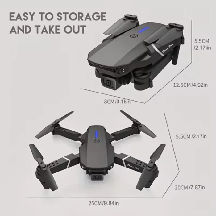 New E88pro Rc Drone 4k Professinal With 1080p Wide Angle Dual Hd Camera Foldable Rc Helicopter 10.webp