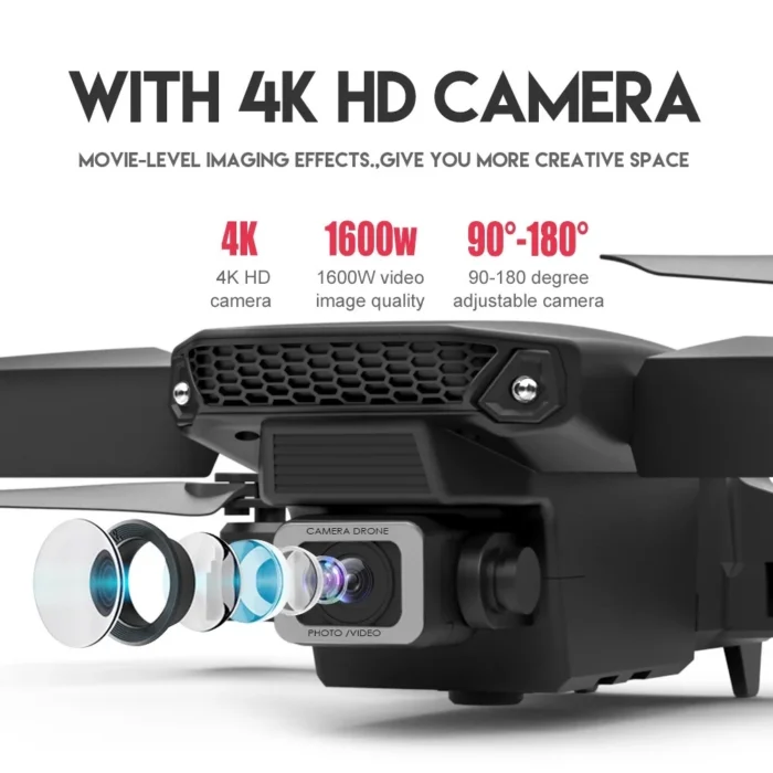 New E88pro Rc Drone 4k Professinal With 1080p Wide Angle Dual Hd Camera Foldable Rc Helicopter 6.webp
