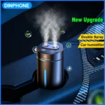 New Upgrade Dual Spray Car Air Humidifier Aluminium Alloy Essential Oils Diffuser Air Freshener For Auto.webp