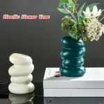 Nordic Plastic Flower Vase Hydroponic Pot Decoration Home Desk Decorative For Flowers Plant Wedding Table Decor.webp