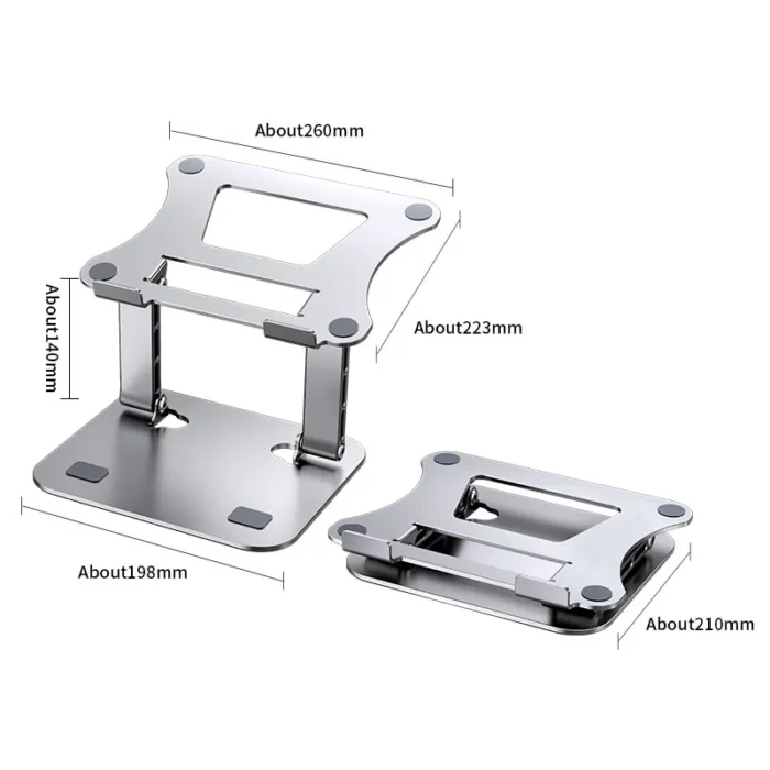 Phone Tablet Stand Adjustable Aluminum Alloy Laptop Tablet Up To 17 Laptop Portable Folding Stand Cooling 4.webp