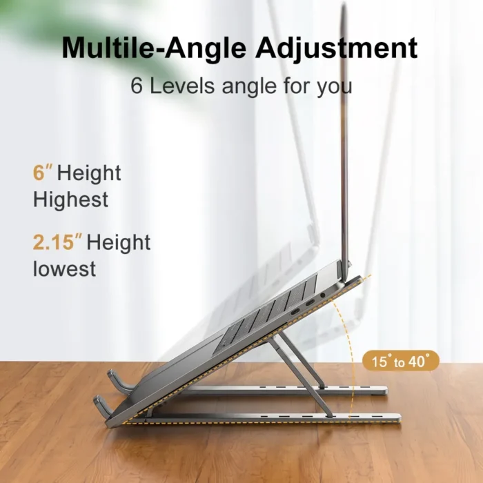 Portable Laptop Stand Aluminum Notebook Support Computer Bracket Macbook Air Pro Holder Accessories Foldable Lap Top 1.webp