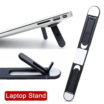 Portable Laptop Stand Foldable Invisible Notebook Keyboard Holder Riser Universal Self Adhesive Plastic Cooling Kickstand Pad.webp