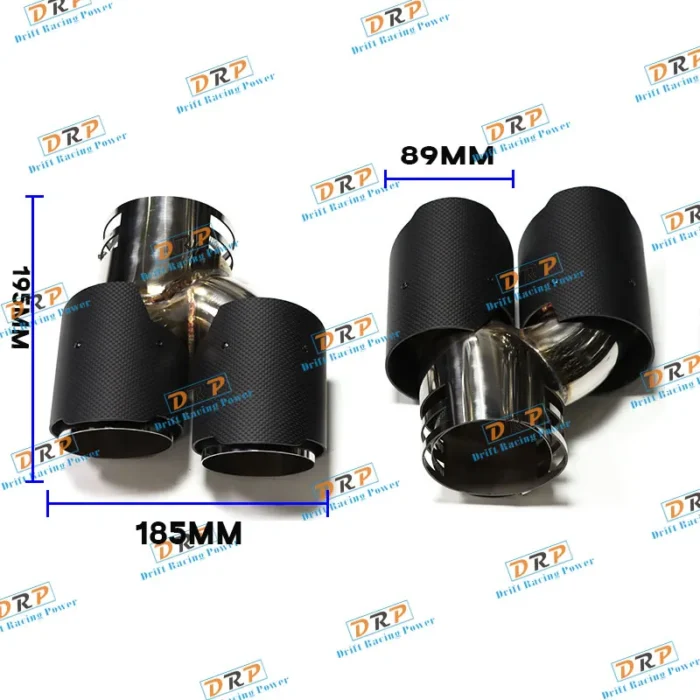 Quad Car Exhaust Tip For Bmw G42 M240i 2021 2022 2023 Dual M Performance Exhaust Pipe 3.webp