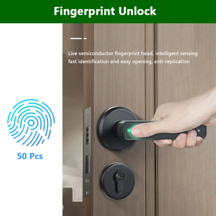 Raykube M3 Tuya Ble Digital Fingerprint Door Lock Electronic Lock With 60 70mm Latch Keys Smartlife 3.webp