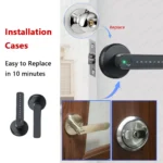 Raykube M3 Tuya Ble Digital Fingerprint Door Lock Electronic Lock With 60 70mm Latch Keys Smartlife 5.webp