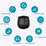 Ride Speedometer Odomete Waterproof Bike Cycling Computer Lcd Display Bicycle Wired Odometer Speedometer Bike Accessories 2