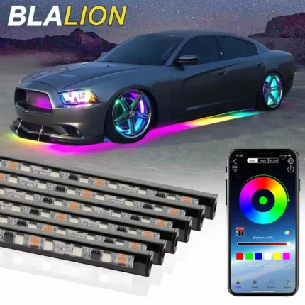 Seametal Car Flexible Underglow Strip Light Led Underbody Remote App Control Rgb Neon Lights Atmosphere Lamp.webp