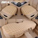 Seametal Car Seat Covers Warm Seats Cushion Protector Plush Seat Cover Autumn Winter Universal For Sedan.webp