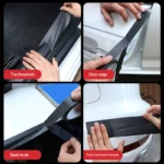 Seametal Carbon Fiber Sticker Car Door Sill Protector Film Auto Door Sill Edge Side Mirror Anti 5.webp