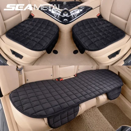 Seametal Winter Plush Car Seat Cover Warm Soft Auto Seat Cushion Anti Slip Chair Protector Pad.webp