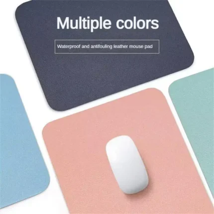 Small Pu Mouse Pad Non Slip Gaming Desktop Leather Mouse Pad Waterproof Anti Scratch Easy To 1.webp