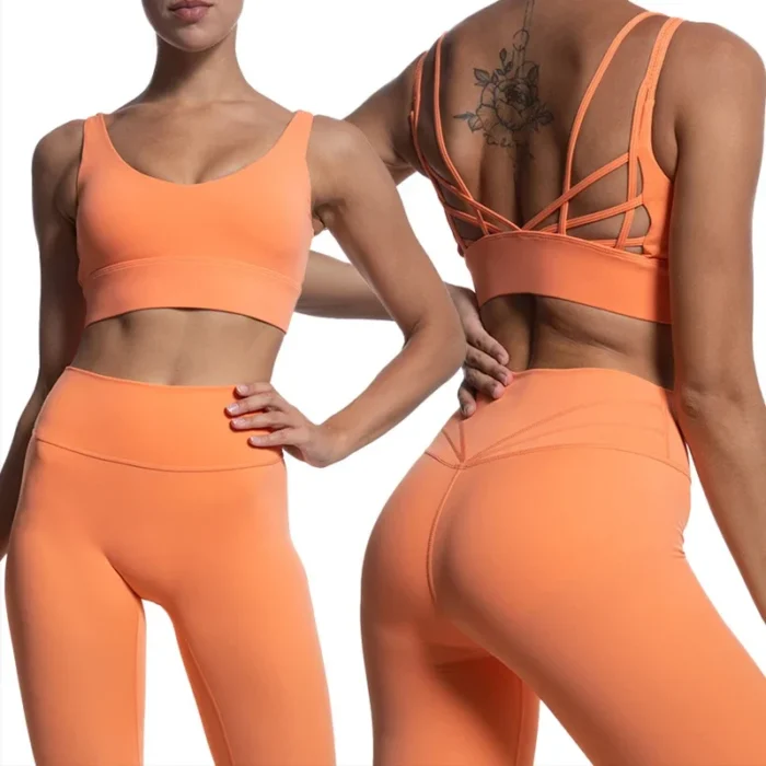 Suit For Fitness Yoga 2 Piece Set Tracksuit Work Out Women Clothing Outfits Gym Workout Clothes 2.webp