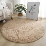 Super Soft Plush Round Rug Mat Fluffy White Carpets For Living Room Home Decor Bedroom Kid 2.webp