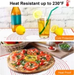 Untior 1pcs Silicone Baking Mat Kneading Pad Dough Mat Pizza Cake Dough Maker Kitchen Cooking Grill 1