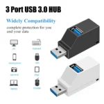 Usb 3 0 Hub 3 Ports Portable Fast Data Transfer Usb Splitter For Computer Laptop Docking.webp