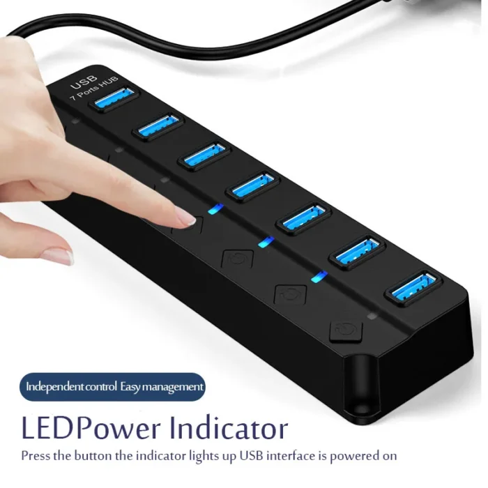 Usb 3 0 Power Adapter 4 7 Port Multi Usb Splitter Hub Usb Hub 2 0 2.webp