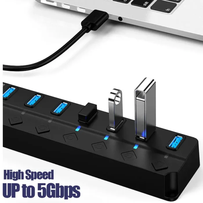 Usb 3 0 Power Adapter 4 7 Port Multi Usb Splitter Hub Usb Hub 2 0 3.webp