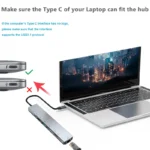 Usb C Hub Type C Splitter Thunderbolt 3 Docking Station Laptop Adapter With For Macbook Air 1.webp