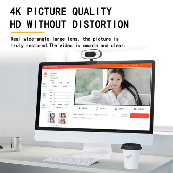 Webcam 4k 1080p Mini Camera 2k Full Hd Webcam With Microphone 15 30fps Usb Web Cam 2.webp