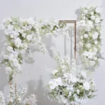 Wedding Arch Arrangement Artificial Flowers Hydrangea Baby Breath Flower Row T Stage Decor Road Leading Flower 1.webp