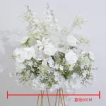 Wedding Arch Arrangement Artificial Flowers Hydrangea Baby Breath Flower Row T Stage Decor Road Leading Flower 2.webp