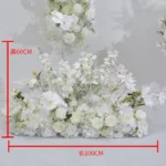 Wedding Arch Arrangement Artificial Flowers Hydrangea Baby Breath Flower Row T Stage Decor Road Leading Flower 4.webp