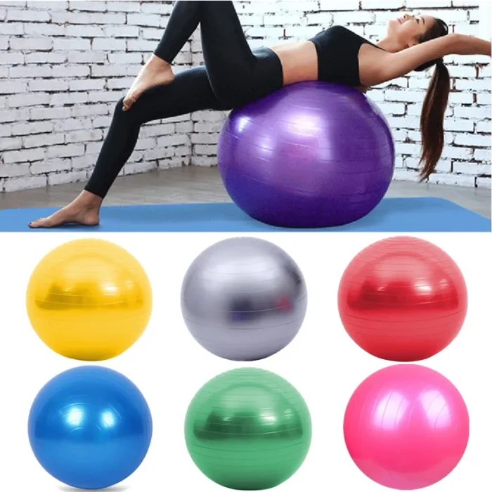 Yoga Ball Fitness Balls Sports Pilates Birthing Fitball Exercise Training Workout Massage Ball Gym Ball 45cm.webp