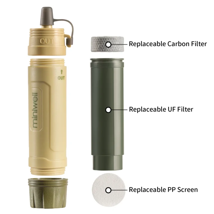 Miniwell Outdoor Portable Water Filter L605b For Camping Hiking Emergency Life Survival 1 1.webp