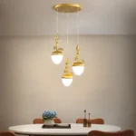 2024 French Modern Simple Cartoon Pinecone Squirrel Pendant Lights Personality Clothes Shop Bar Desk Bedroom Bedside 3