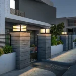 86light Solar Post Lamp Outdoor Vintage Simple Black Decor Pillar Light Led Waterproof Ip65 For Home 2