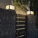 86light Solar Post Lamp Outdoor Vintage Simple Black Decor Pillar Light Led Waterproof Ip65 For Home 3