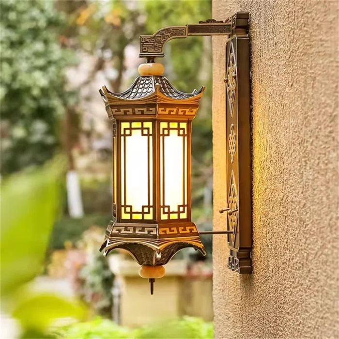 8m Outdoor Wall Lamps Bronze Lighting Led Sconces Classical Waterproof Retro For Home Balcony Decoration 4