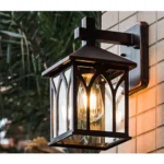 Berth Outdoor Black Light Led Retro Wall Sconces Lamps Classical Waterproof For Home Balcony Decoration 1