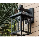 Berth Outdoor Black Light Led Retro Wall Sconces Lamps Classical Waterproof For Home Balcony Decoration 3