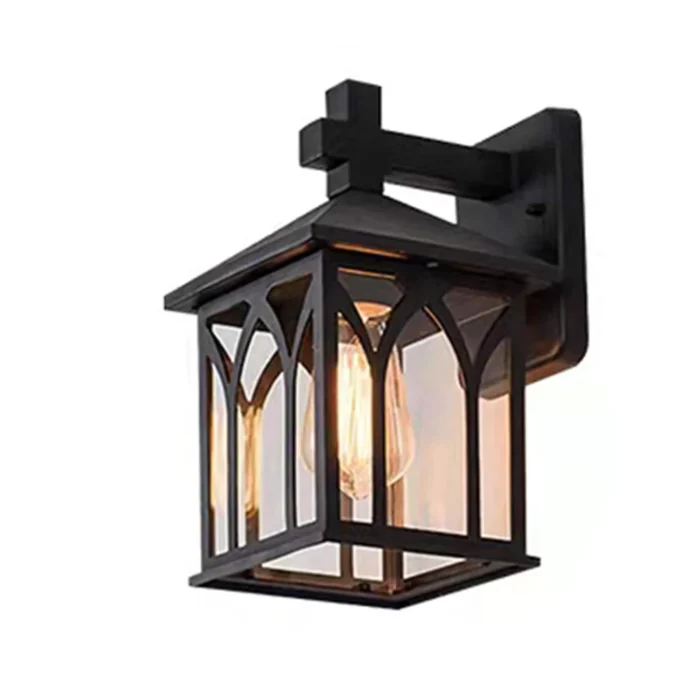 Berth Outdoor Black Light Led Retro Wall Sconces Lamps Classical Waterproof For Home Balcony Decoration 4