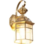 Berth Retro Outdoor Brass Wall Lamp Waterproof Ip65 Sconces Led Light For Home Porch Courtyard 4