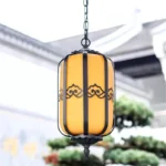 Brother Classical Chinese Lantern Pendant Lamp Vintage Dolomite Outdoor Led Light Waterproof For Home Corridor Decor 1