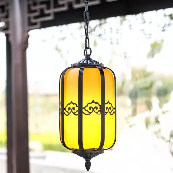 Brother Classical Chinese Lantern Pendant Lamp Vintage Dolomite Outdoor Led Light Waterproof For Home Corridor Decor 3
