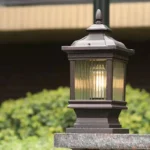 Brother Outdoor Classical Post Lamp Simple Electricity Led Pillar Light Waterproof For Villa Courtyard Retro Garden 9