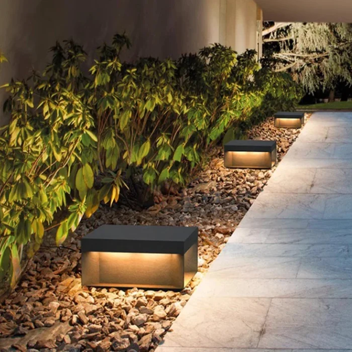 Bollard Lights Stainless Waterproof Ip65 Landscape Garden Square Column Led Park Lamp Pillar Lights Garden Light 1