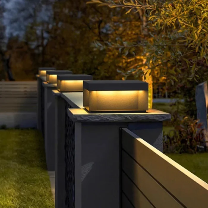 Bollard Lights Stainless Waterproof Ip65 Landscape Garden Square Column Led Park Lamp Pillar Lights Garden Light 4